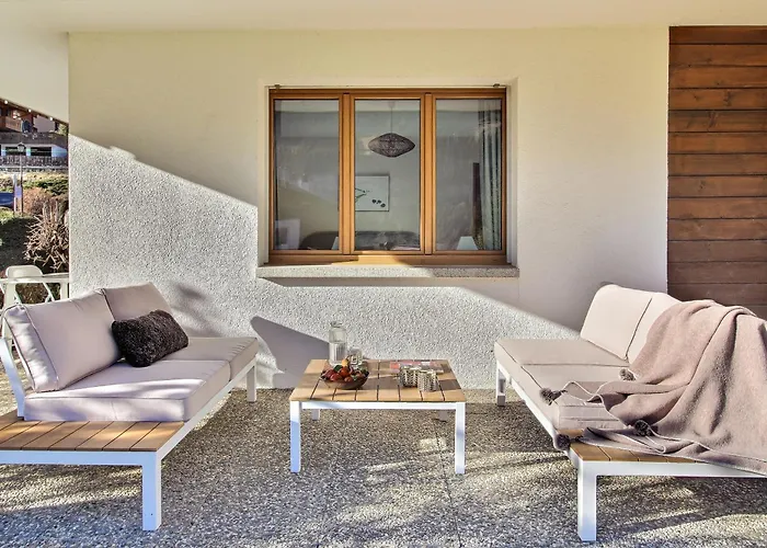 Daire Tranquil Location, Terrace & Relaxation Champéry